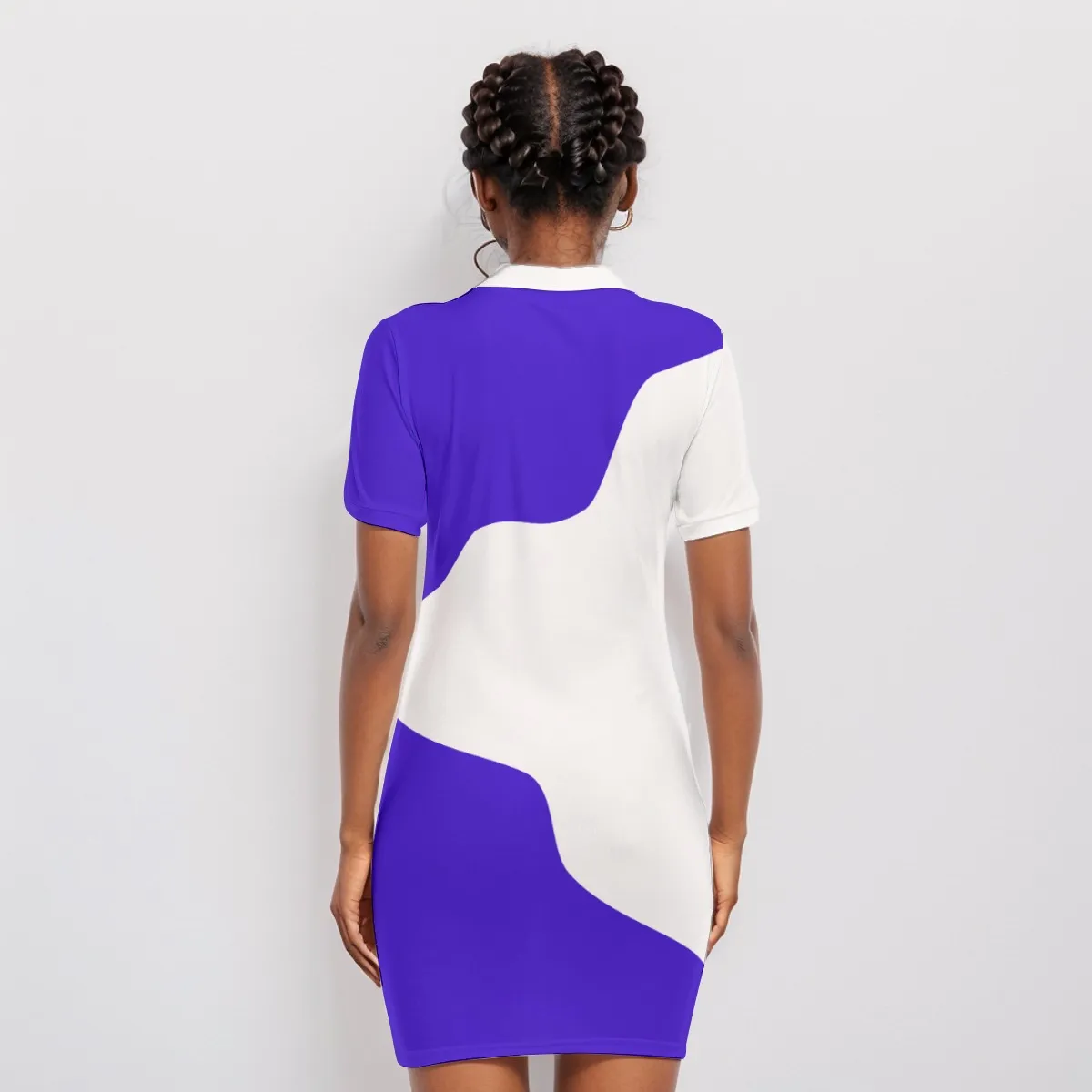 Zeta Phi Beta Polo Collar Dress - Image 4