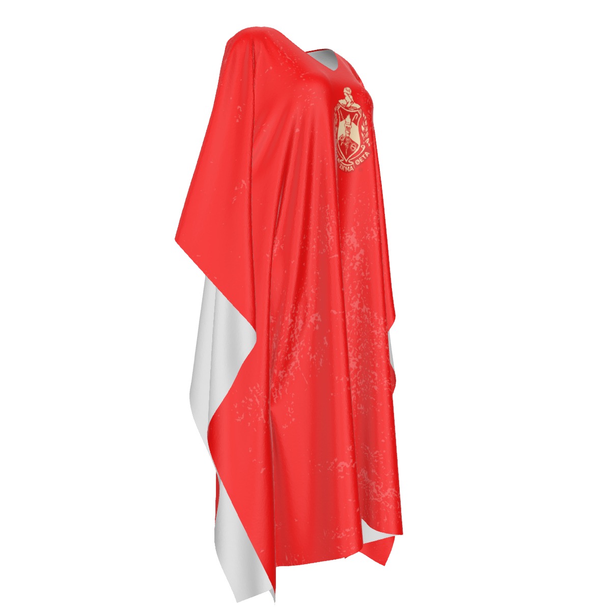 Delta Sigma Theta Imitation Silk V-neck Kaftan Robe - Image 3