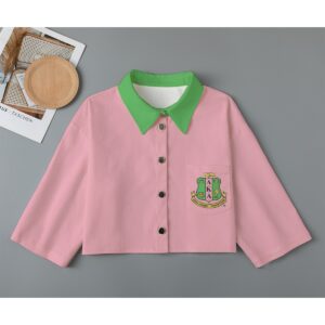 Alpha Kappa Alpha Plain Cropped Jacket