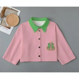 Alpha Kappa Alpha Plain Cropped Jacket