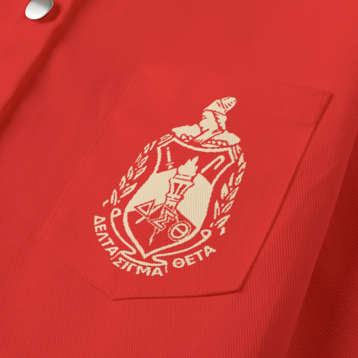 Delta Sigma Theta Plain Cropped Jacket - Image 4