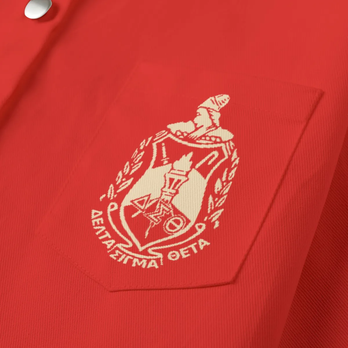 Delta Sigma Theta Plain Cropped Jacket - Image 4