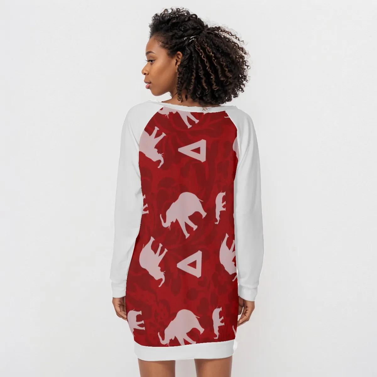 Delta Sigma Theta Lace-Up Sweatshirt - Image 4