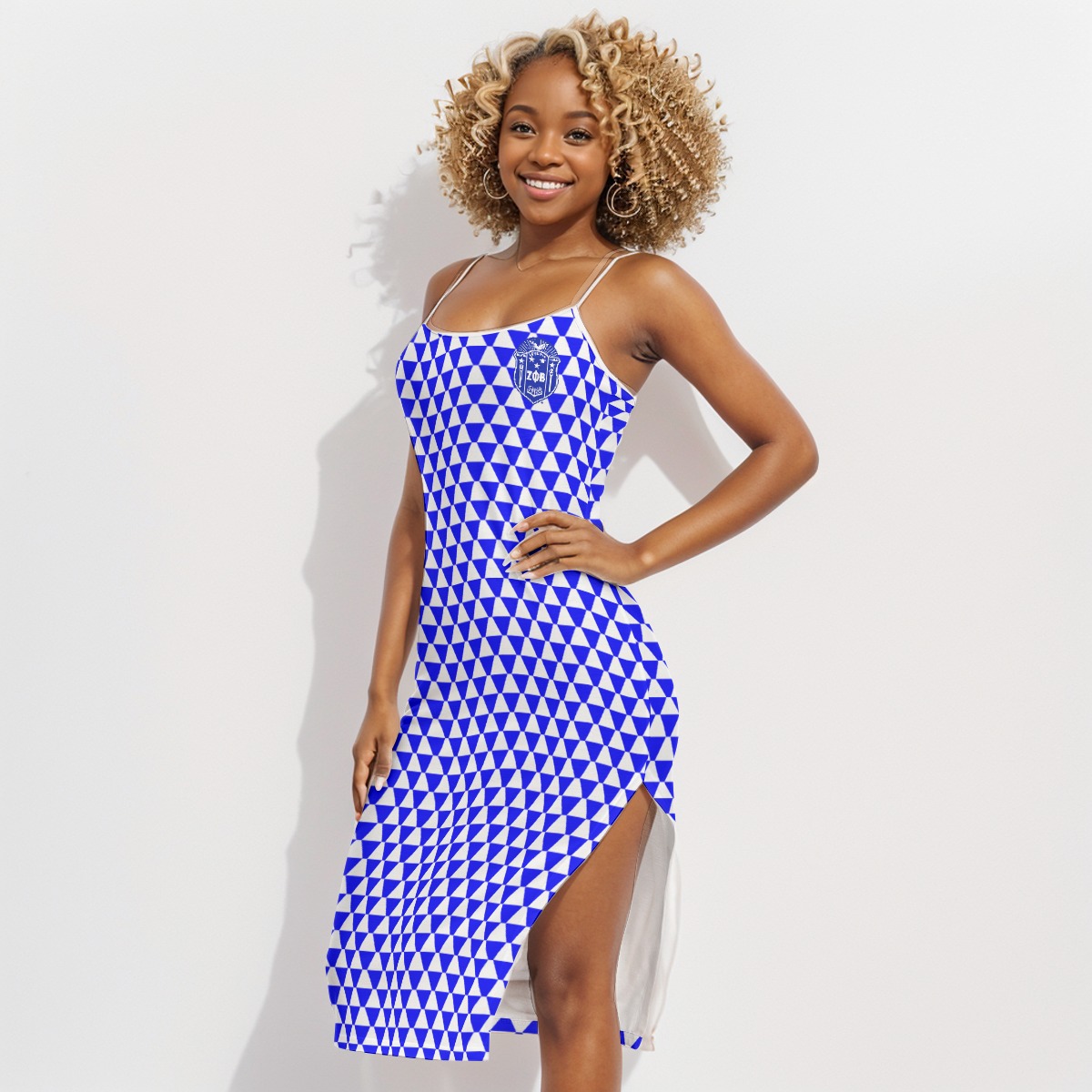 Zeta Phi Beta Back Cross Cami Dress - Image 2