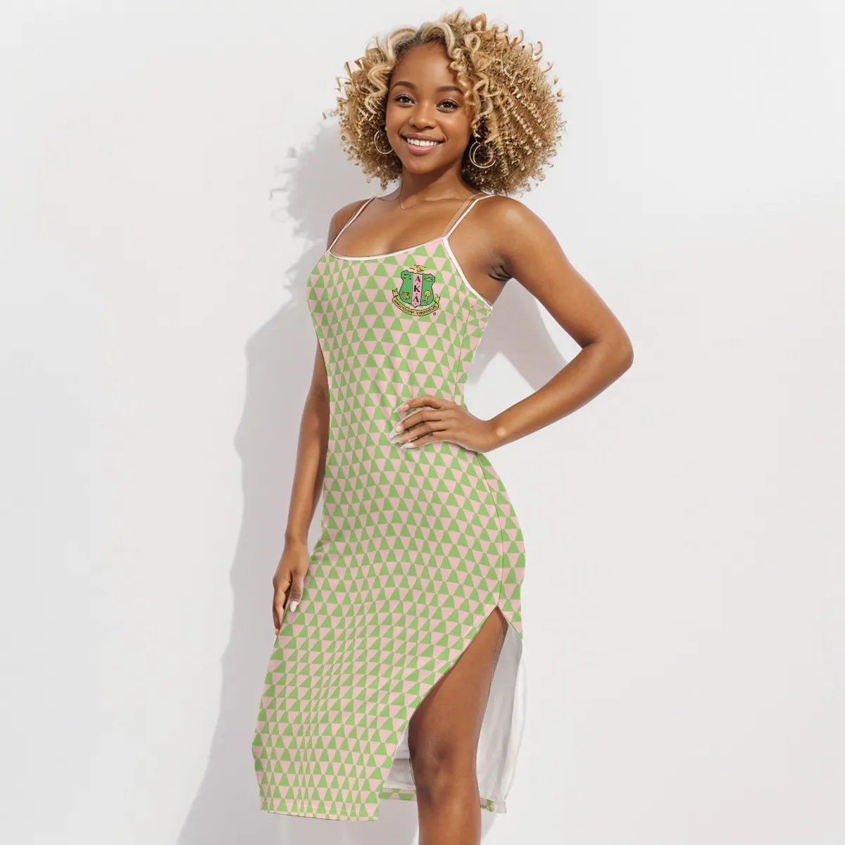 Alpha Kappa Alpha Back Cross Cami Dress - Image 2
