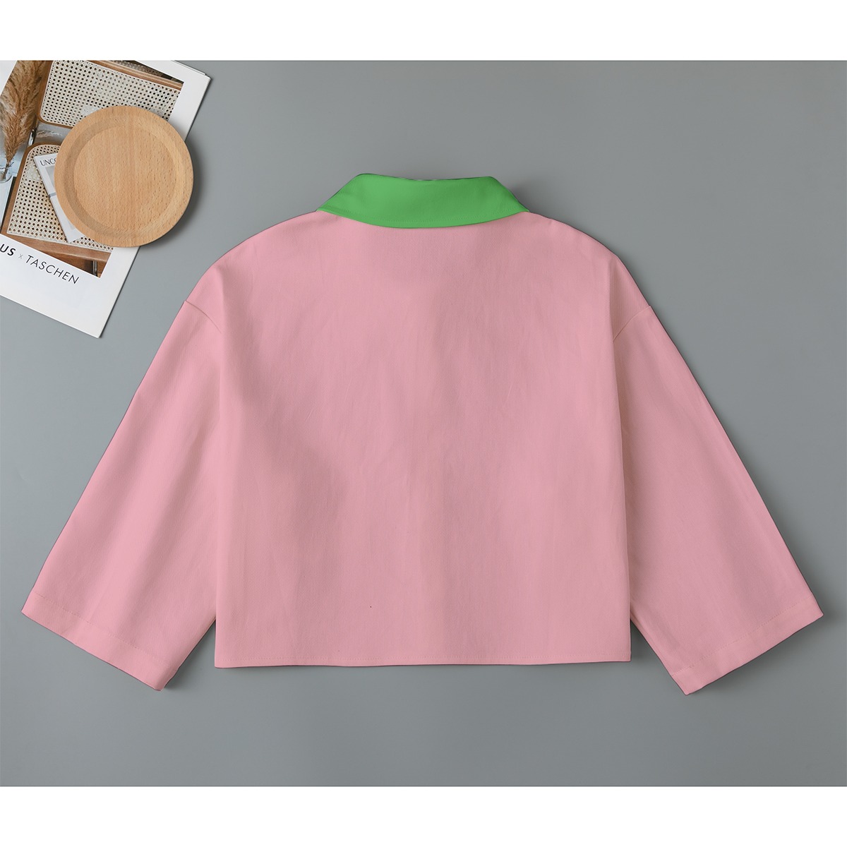 Alpha Kappa Alpha Plain Cropped Jacket - Image 2