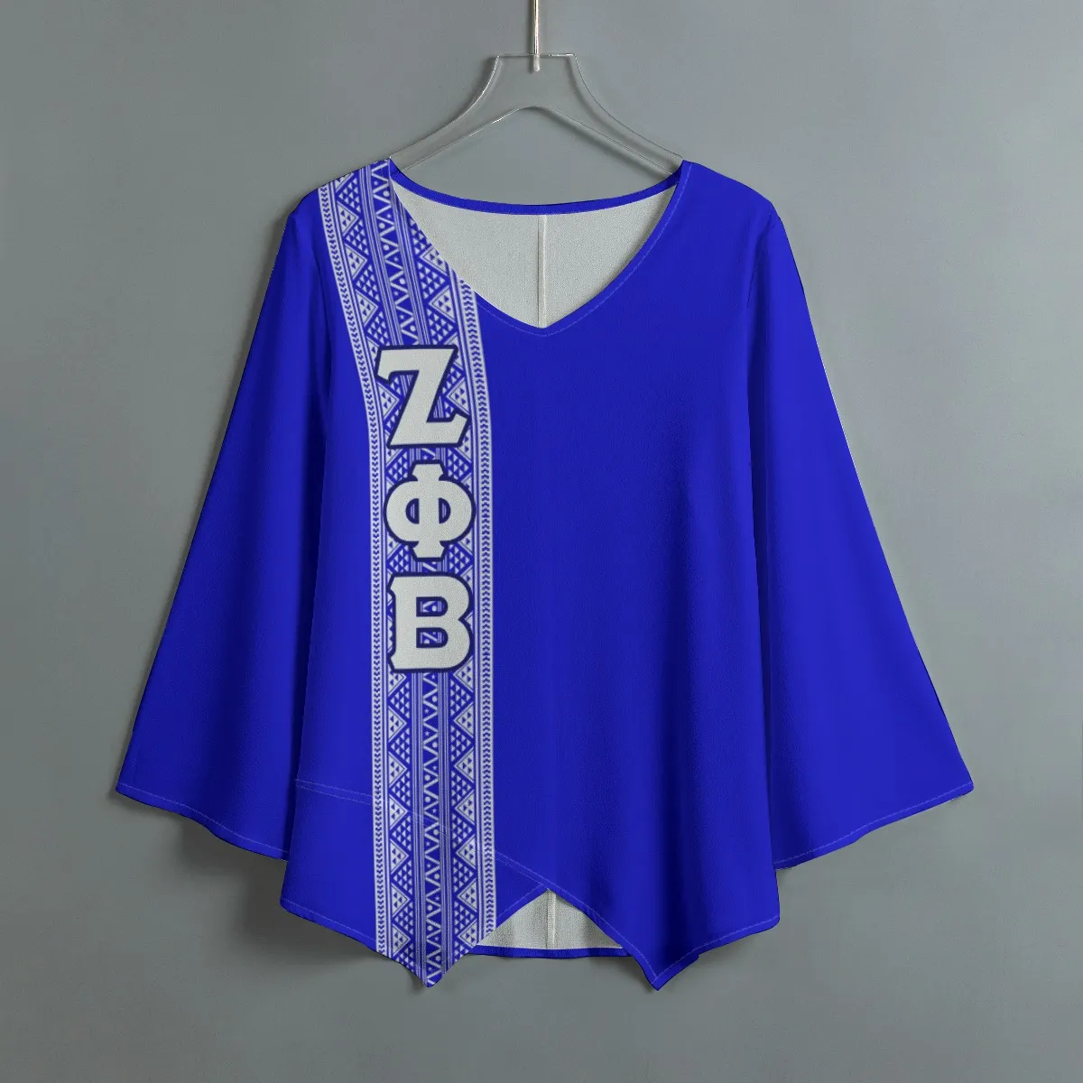 Zeta Phi Beta V-Neck With Irregular Hem - Image 2
