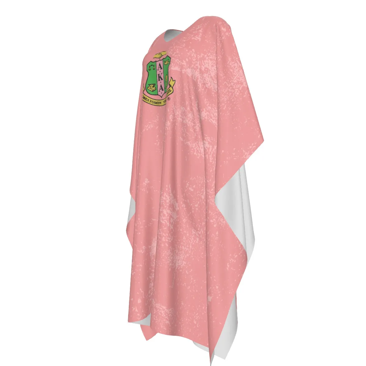 Alpha Kappa Alpha Imitation Silk V-neck Kaftan Robe - Image 4