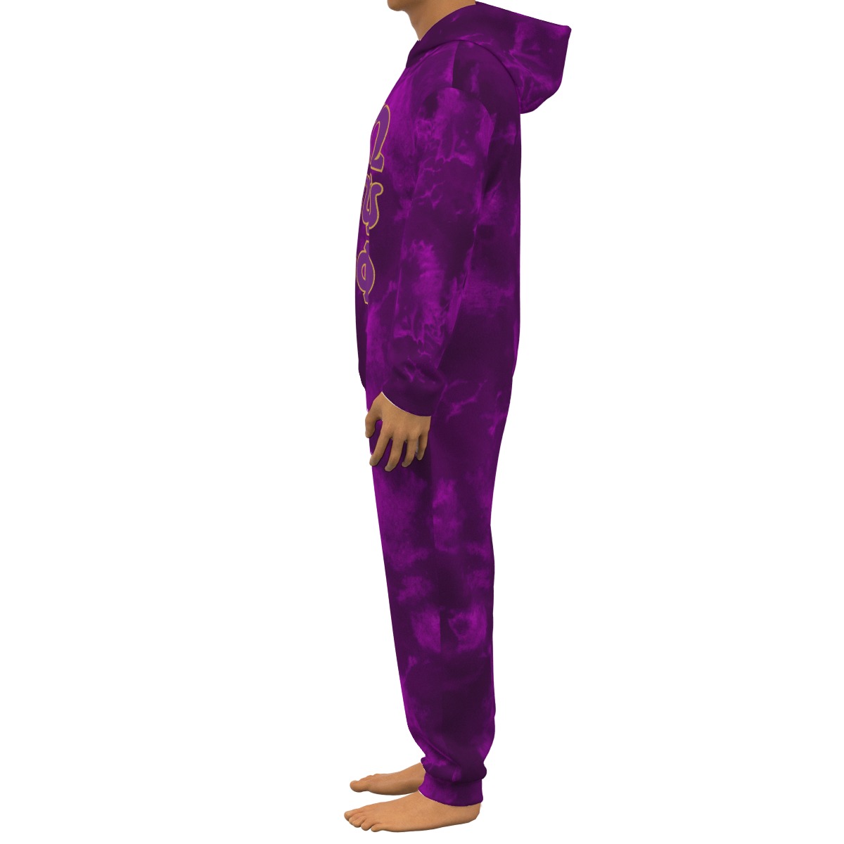 Omega Psi Phi Thickened Home Jumpsuit - Image 2