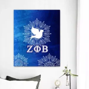 Zeta Phi Beta Large Frameless single-piece mural