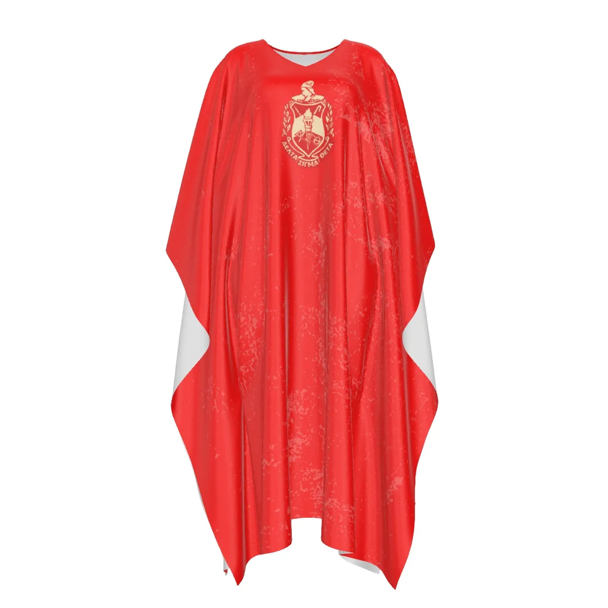 Delta Sigma Theta Imitation Silk V-neck Kaftan Robe