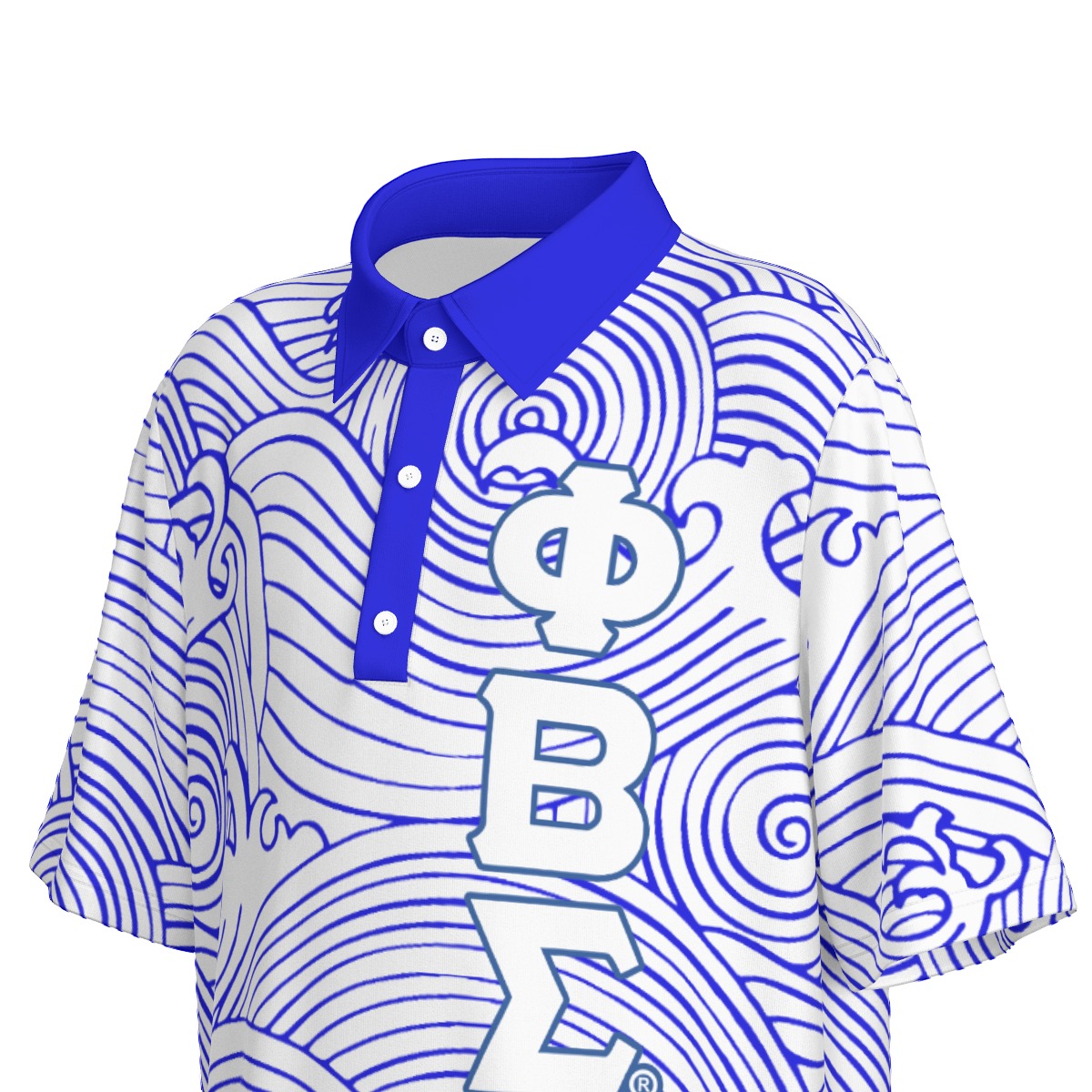 Phi Beta Sigma Teenage Polo Collar Jersey |210GMS - Image 7