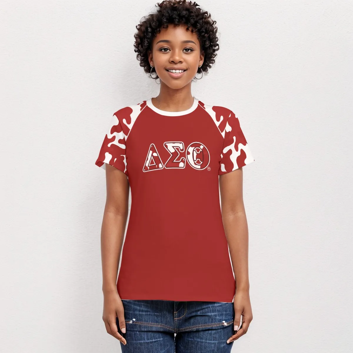 Delta Sigma Theta Camouflage Sleeve Tee