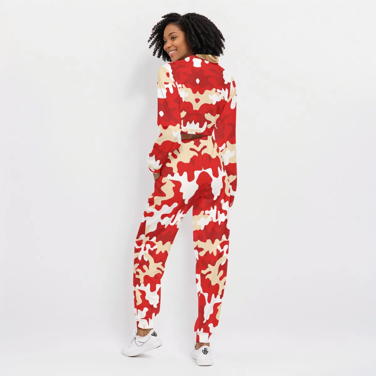 Delta Sigma Theta Crop Sweatshirt Suit - Image 4