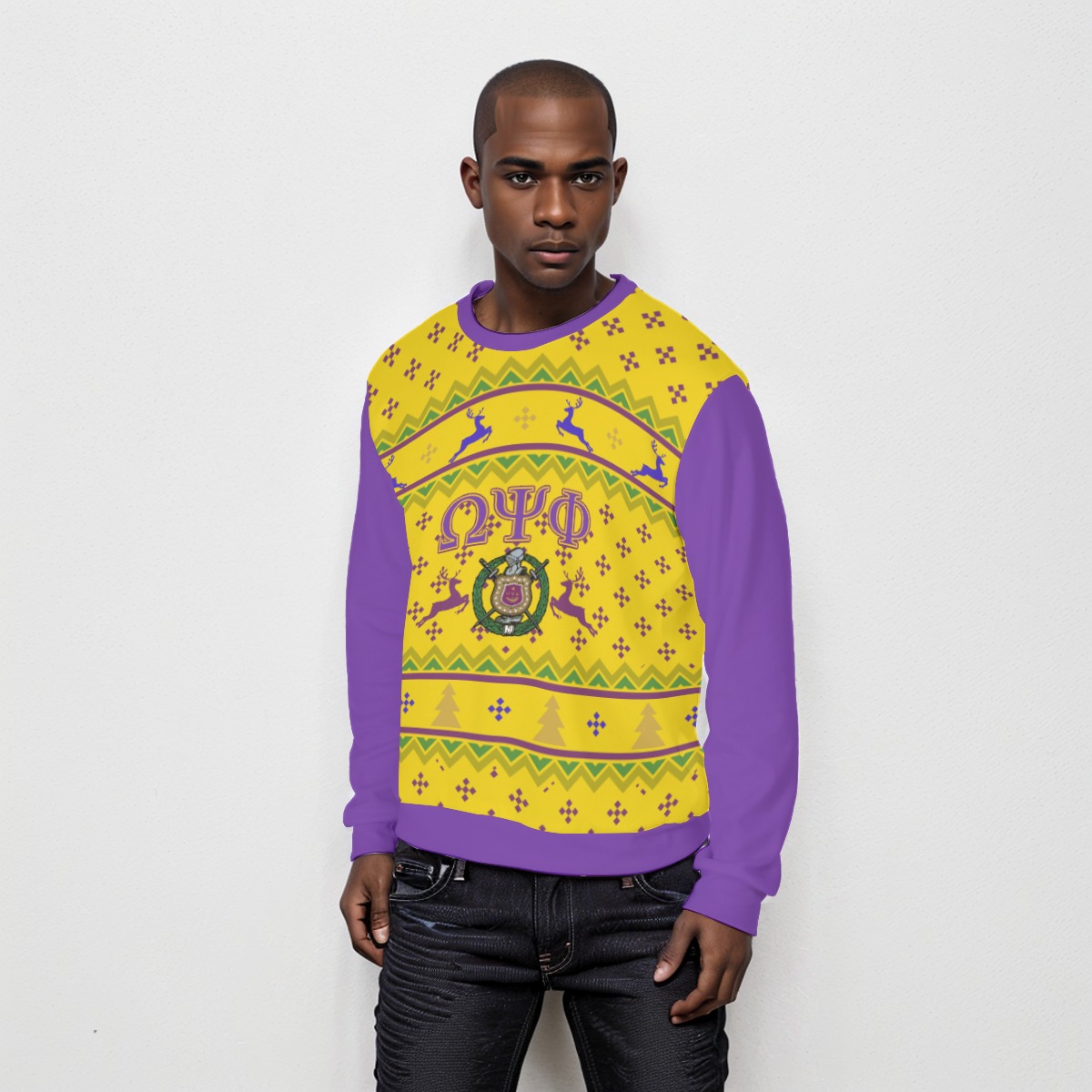 Omega Psi Phi Ugly Christmas Sweater - Image 3