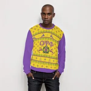 Omega Psi Phi Ugly Christmas Sweater