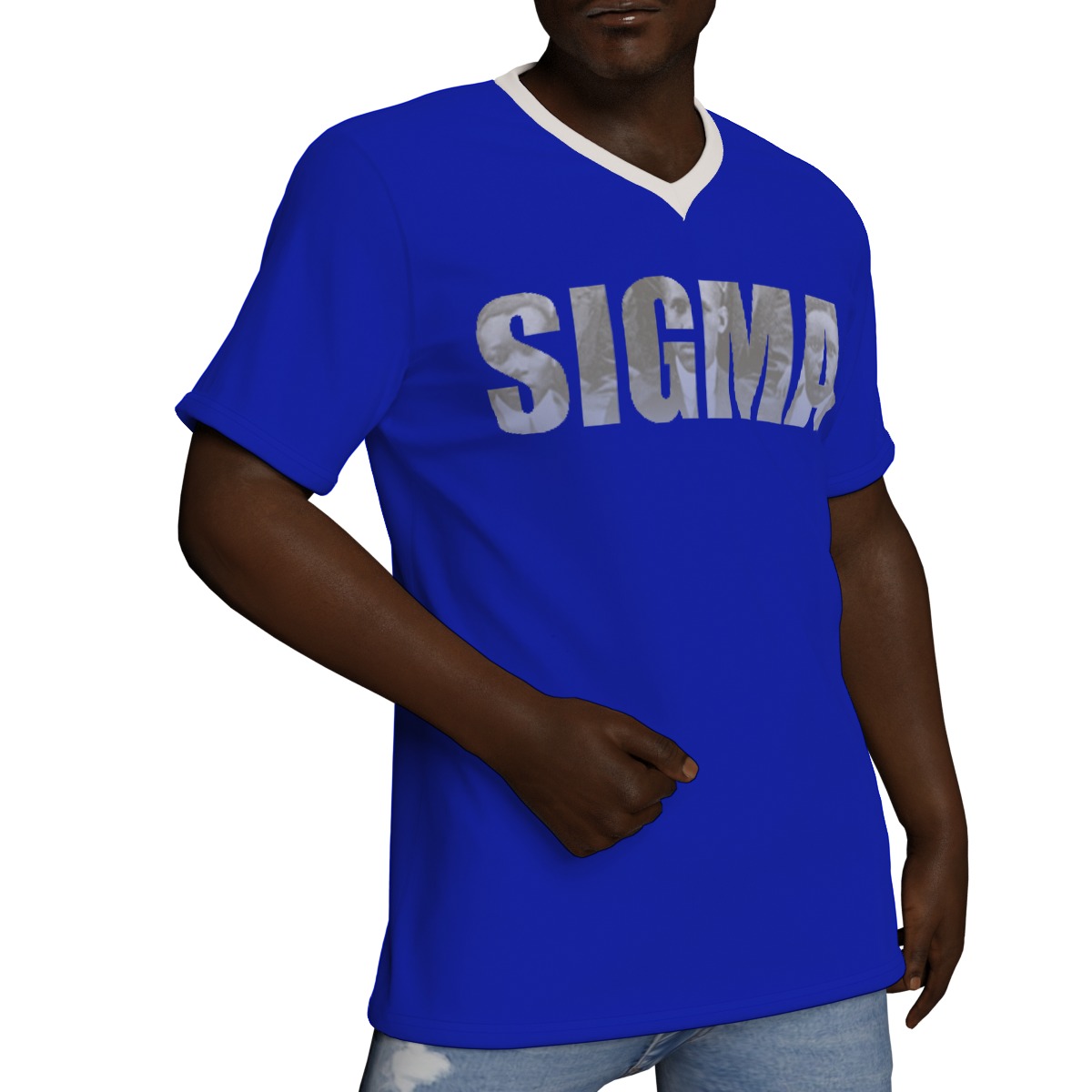 Phi Beta Sigma V-Neck T-Shirt - Image 2