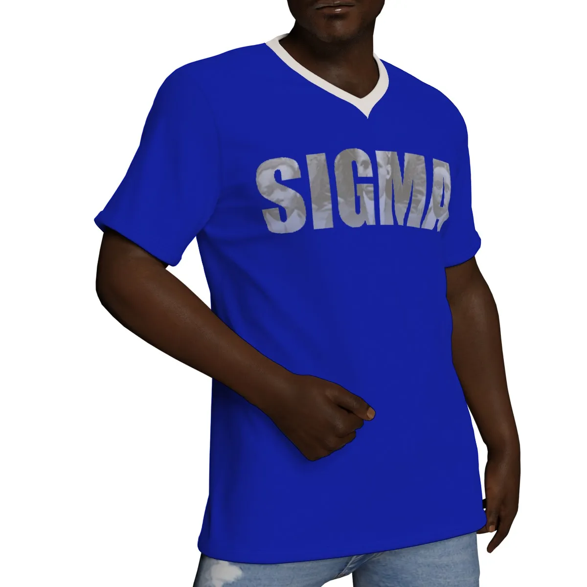 Phi Beta Sigma V-Neck T-Shirt - Image 2