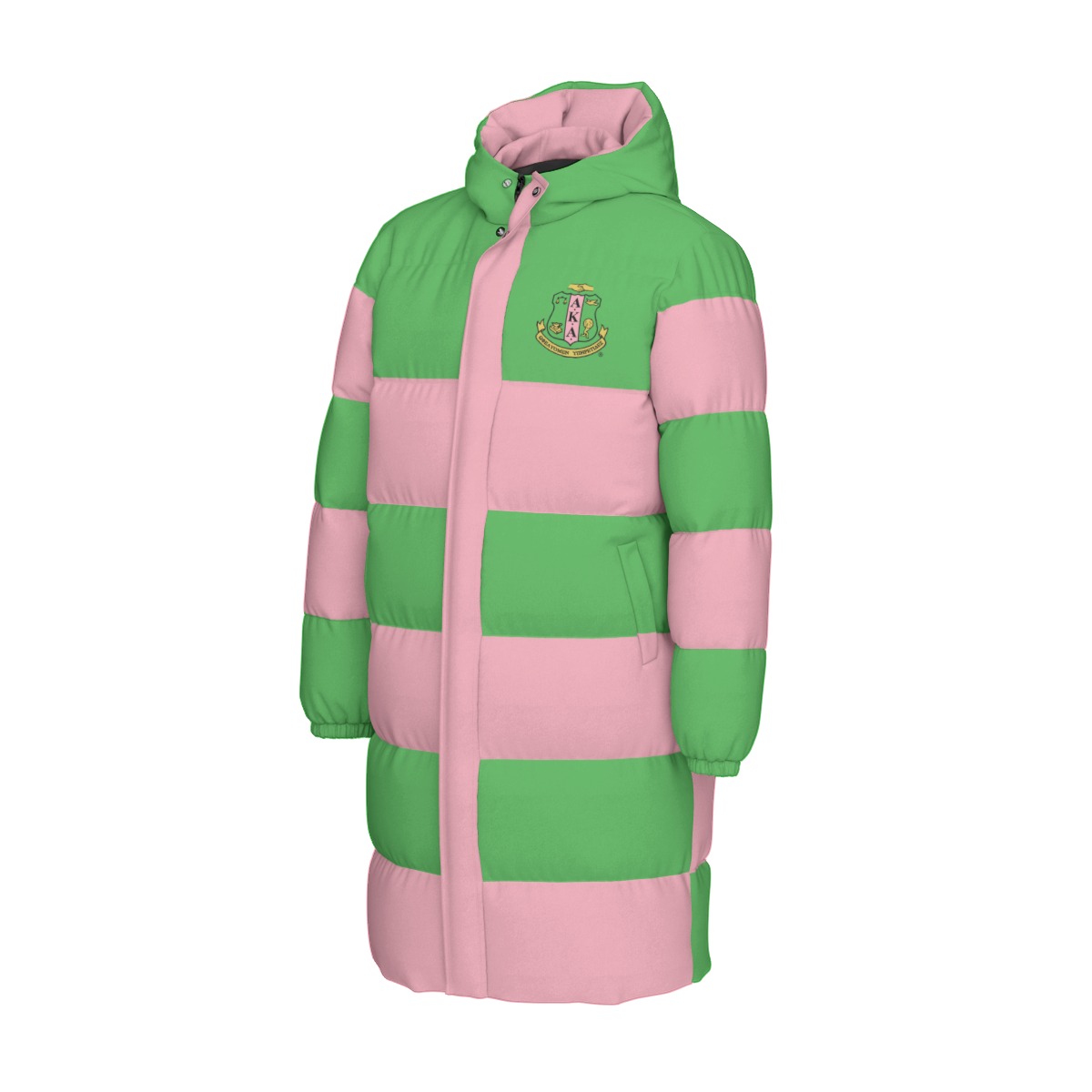 Alpha Kappa Alpha Long Down Jacket - Image 3
