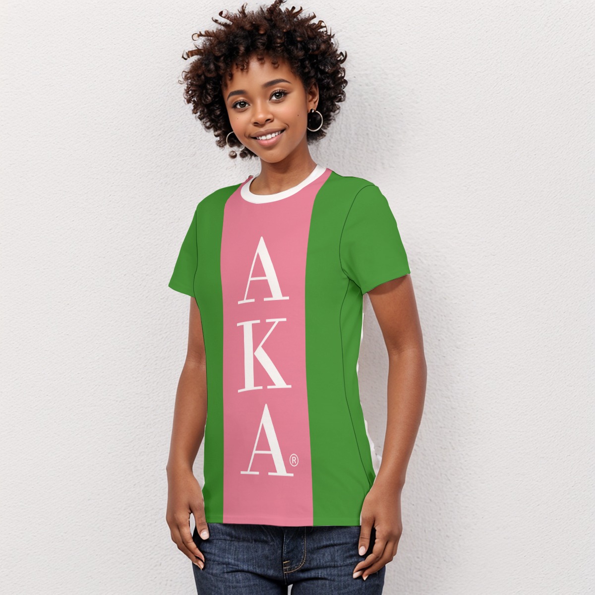 Alpha Kappa Alpha Women's AOP Cut & Sew Tee - Image 3