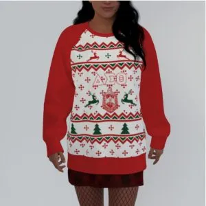 Delta Sigma Theta Ugly Christmas Sweater