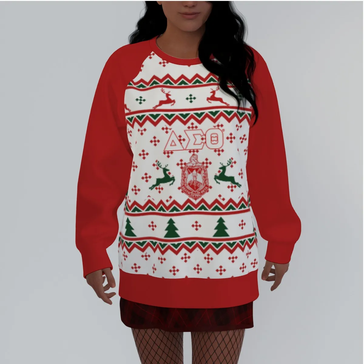 Delta Sigma Theta Ugly Christmas Sweater