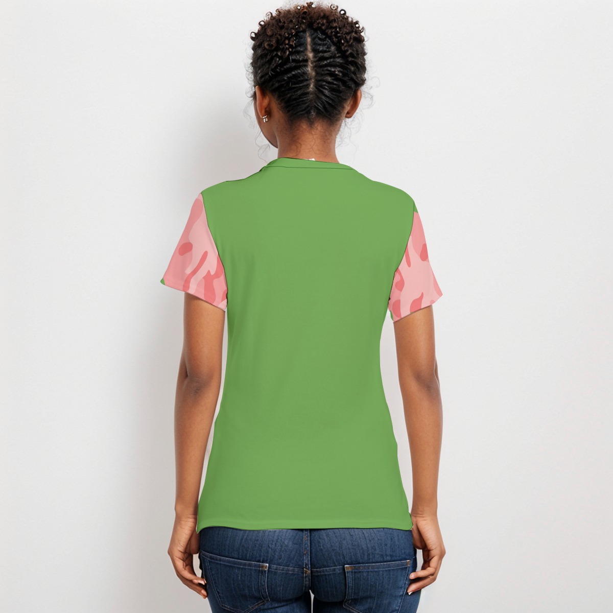 Alpha Kappa Alpha Camouflage Sleeve Tee - Image 4