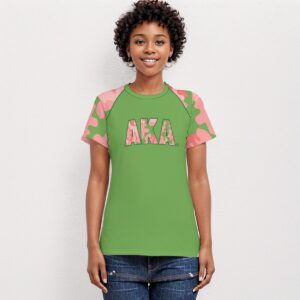 Alpha Kappa Alpha Camouflage Sleeve Tee