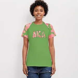 Alpha Kappa Alpha Camouflage Sleeve Tee