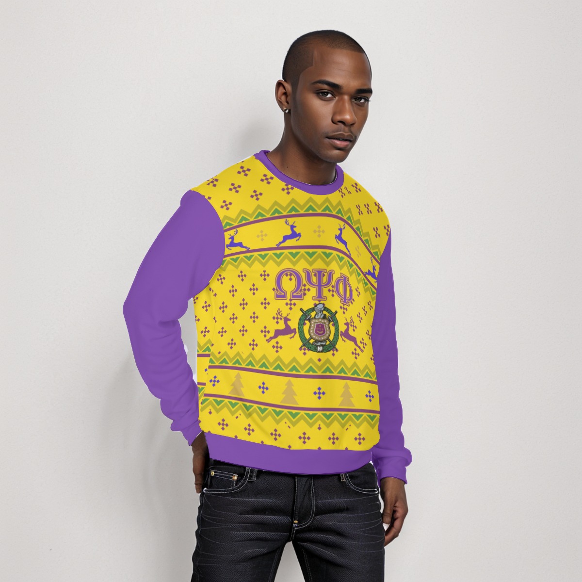 Omega Psi Phi Ugly Christmas Sweater - Image 2
