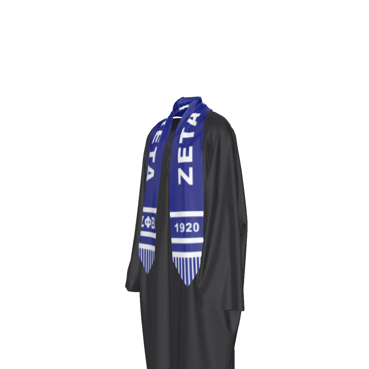 Zeta Phi Beta two tone scarf - toga ribbon - Image 4