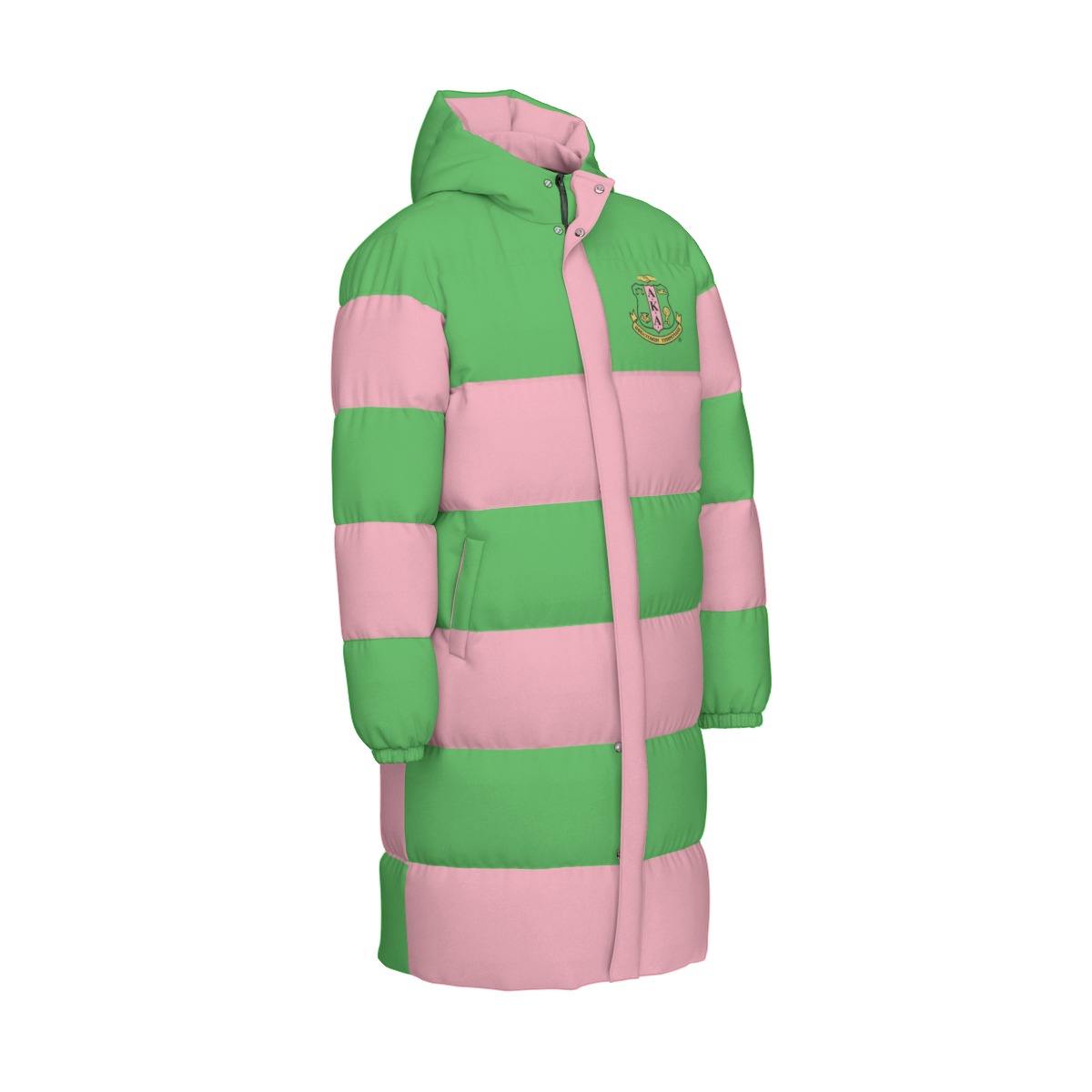 Alpha Kappa Alpha Long Down Jacket - Image 4