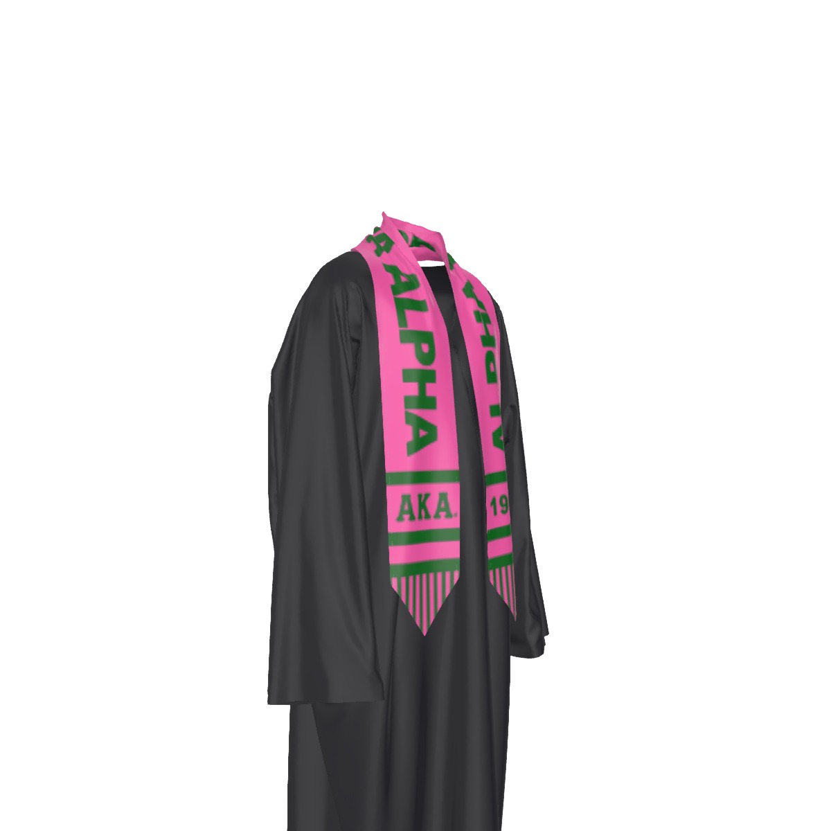 Alpha Kappa Alpha two tone scarf - toga ribbon - Image 3