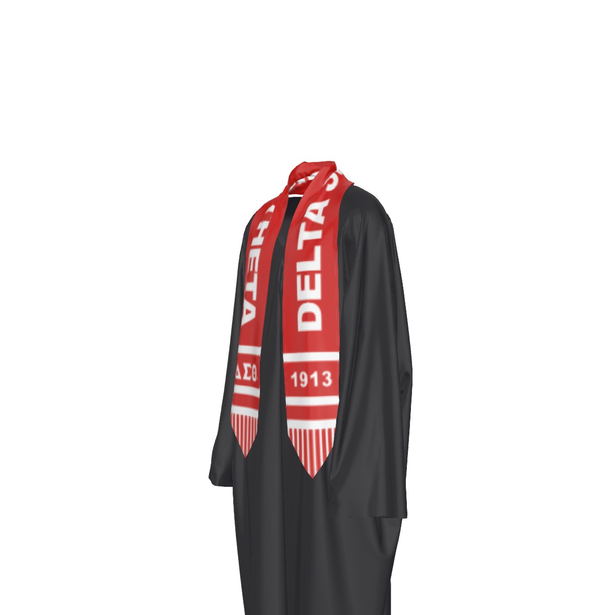 Delta Sigma Theta two tone scarf - toga ribbon - Image 4