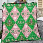 Alpha Kappa Alpha Lightweight & Breathable Quilt With Edge-wrapping Strips