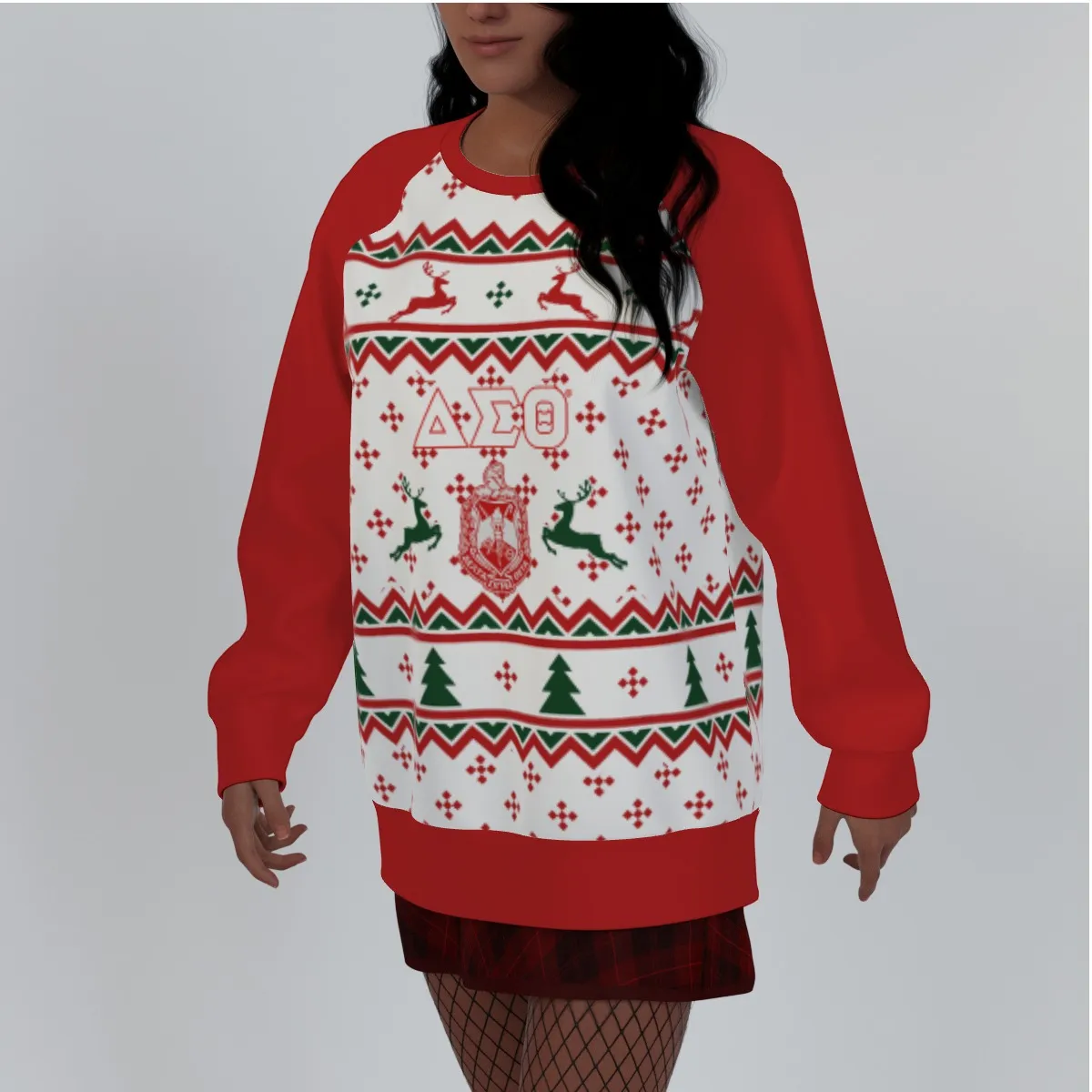 Delta Sigma Theta Ugly Christmas Sweater - Image 2