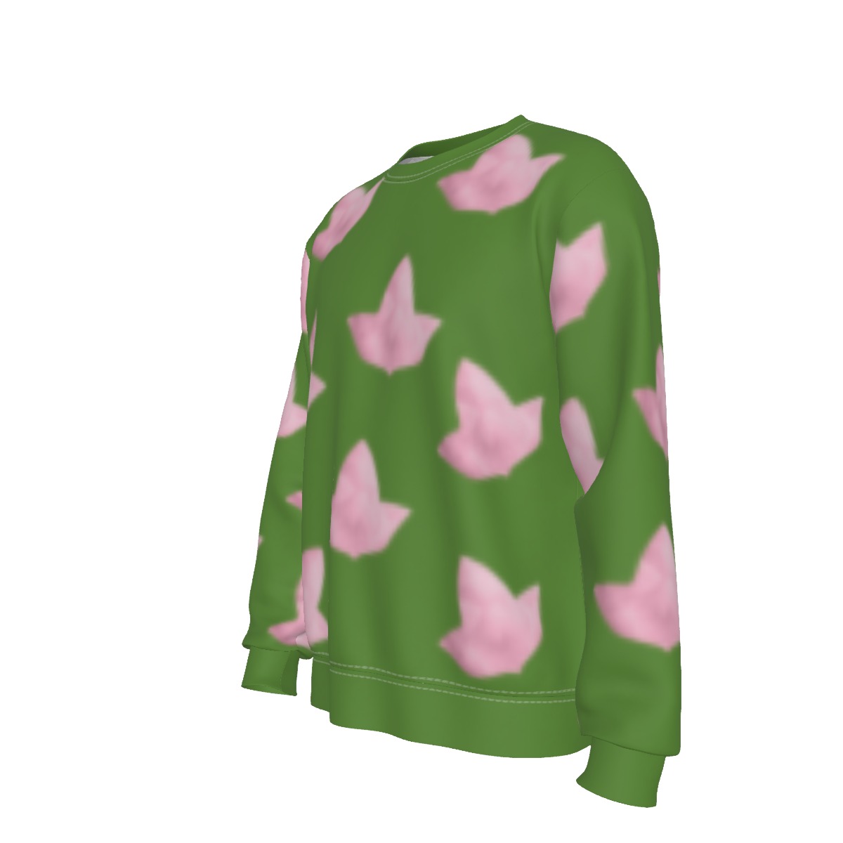 Alpha Kappa Alpha Pink Ivy Leaf Sweatshirt - Image 4