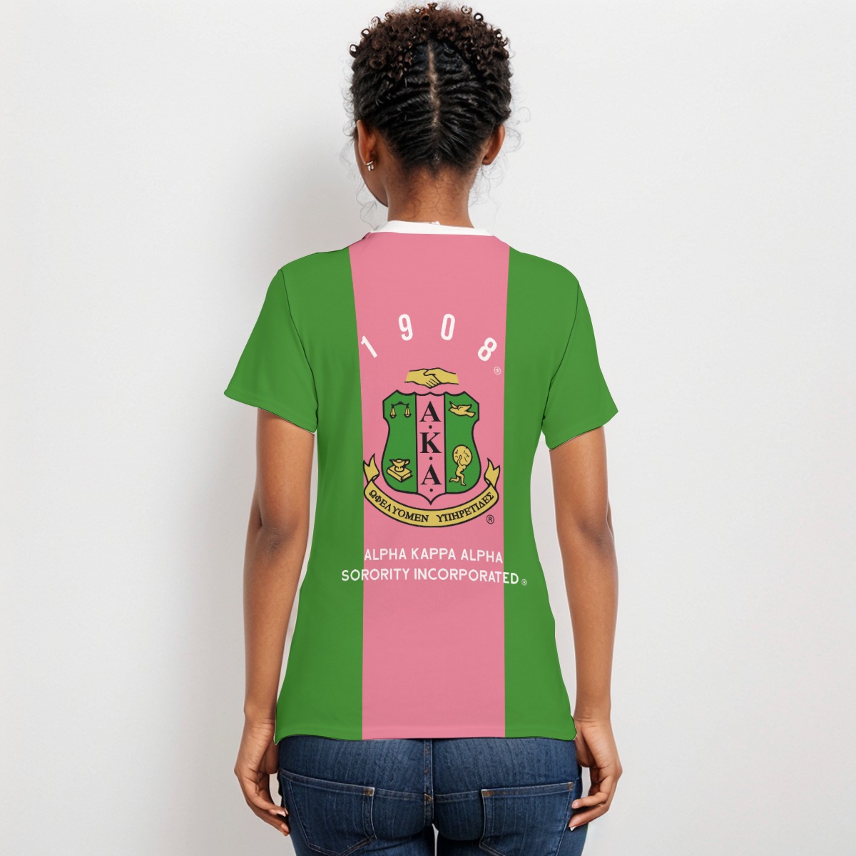 Alpha Kappa Alpha Women's AOP Cut & Sew Tee - Image 4