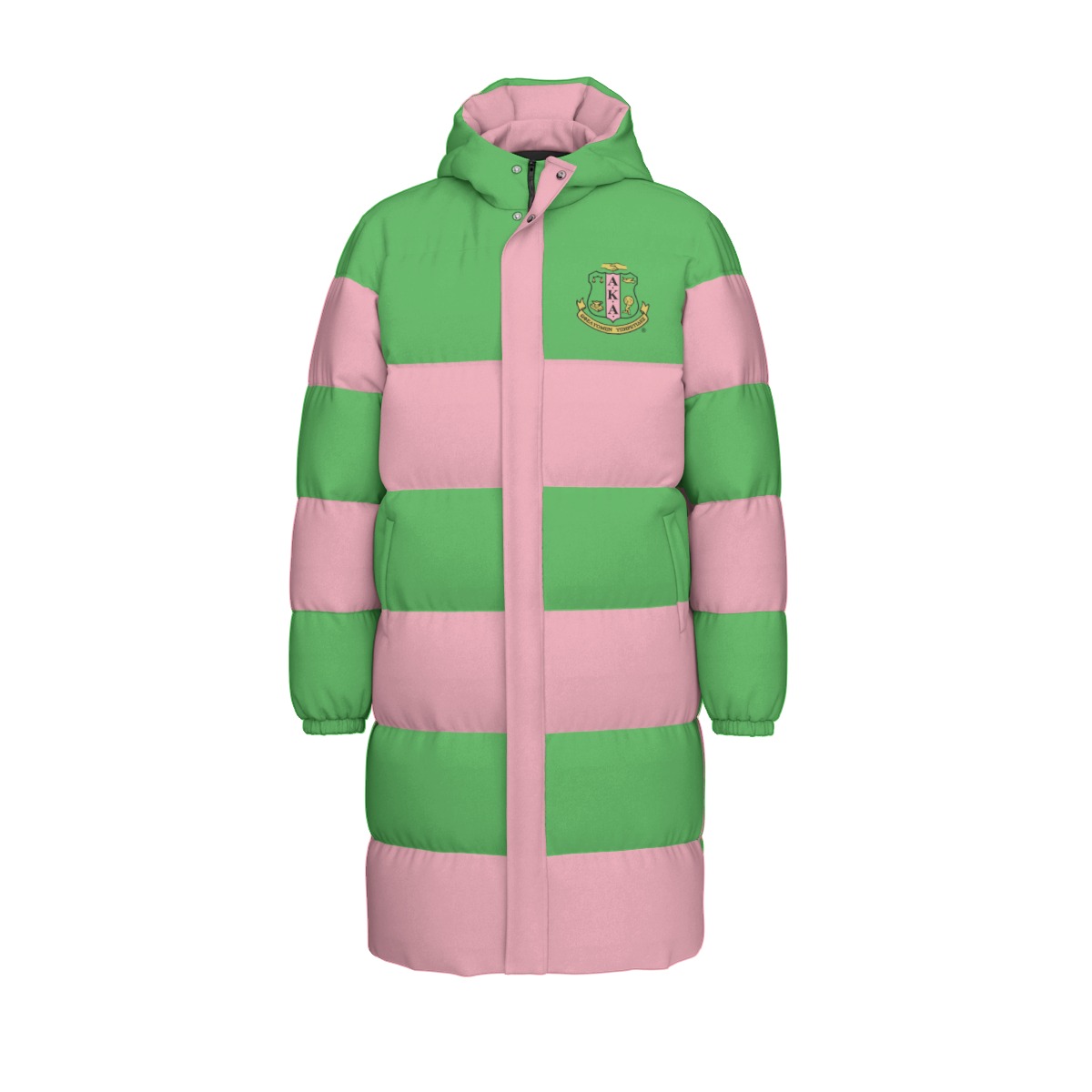 Alpha Kappa Alpha Long Down Jacket - Image 2