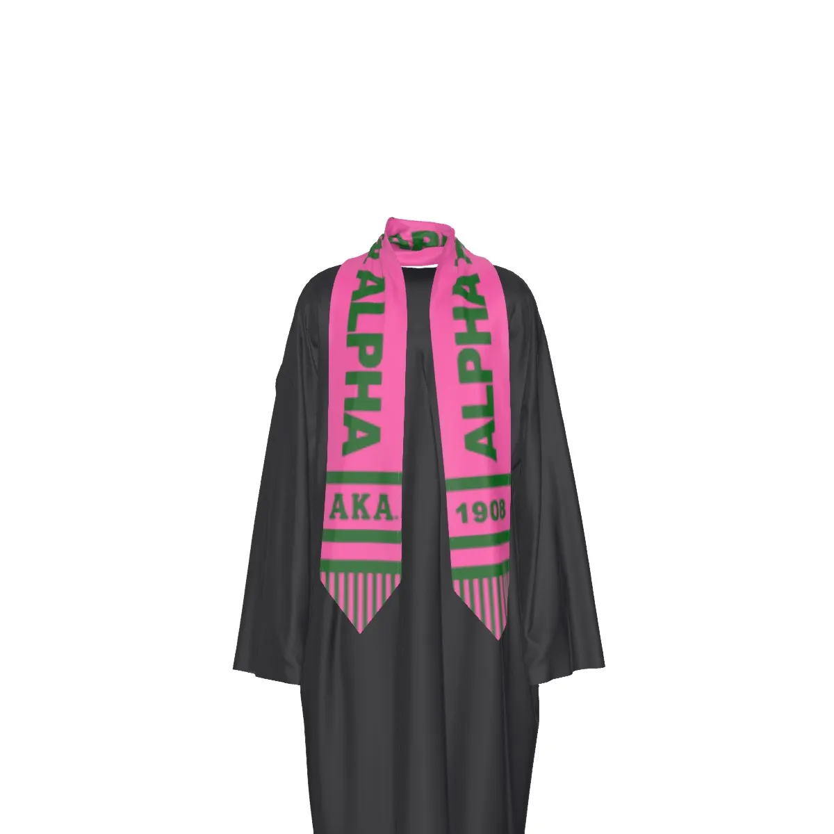 Alpha Kappa Alpha two tone scarf - toga ribbon