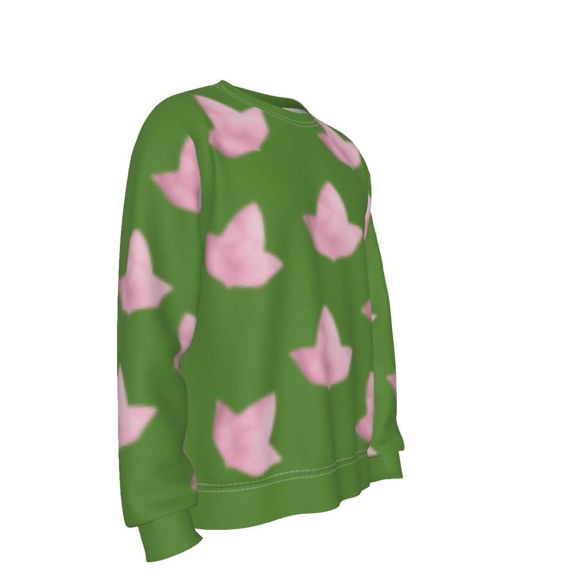 Alpha Kappa Alpha Pink Ivy Leaf Sweatshirt - Image 3