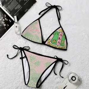 Alpha Kappa Alpha 2 Piece Bikini Swimsuit