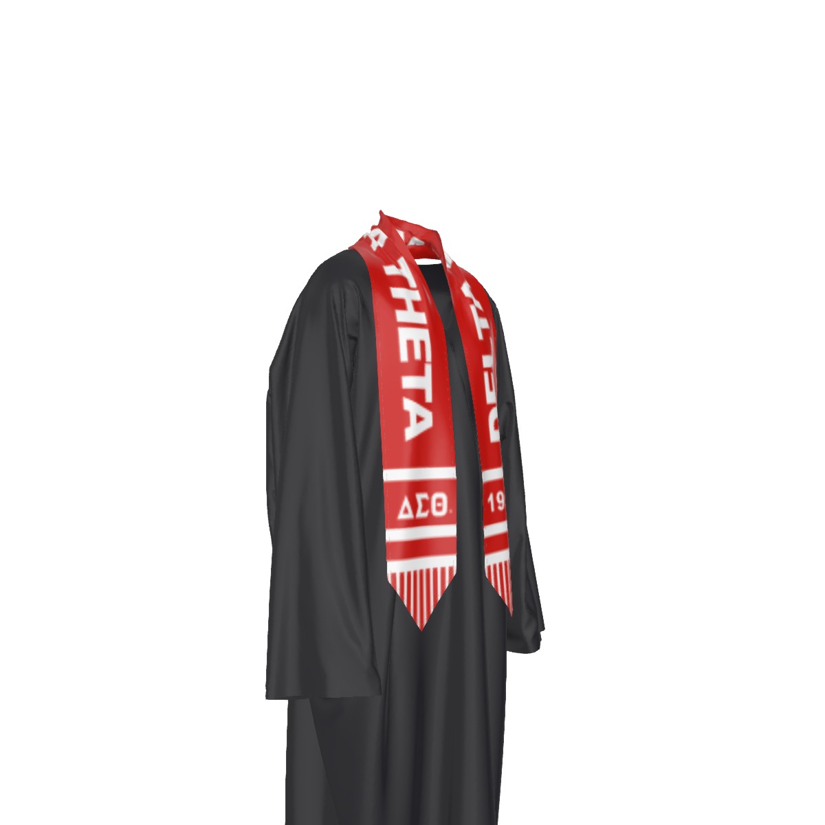 Delta Sigma Theta two tone scarf - toga ribbon - Image 3