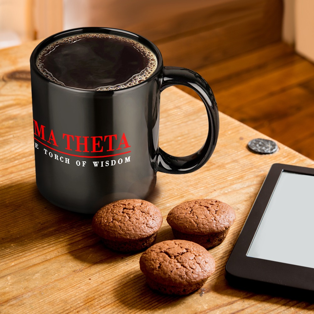 Delta Sigma Theta 15oz Black Mug