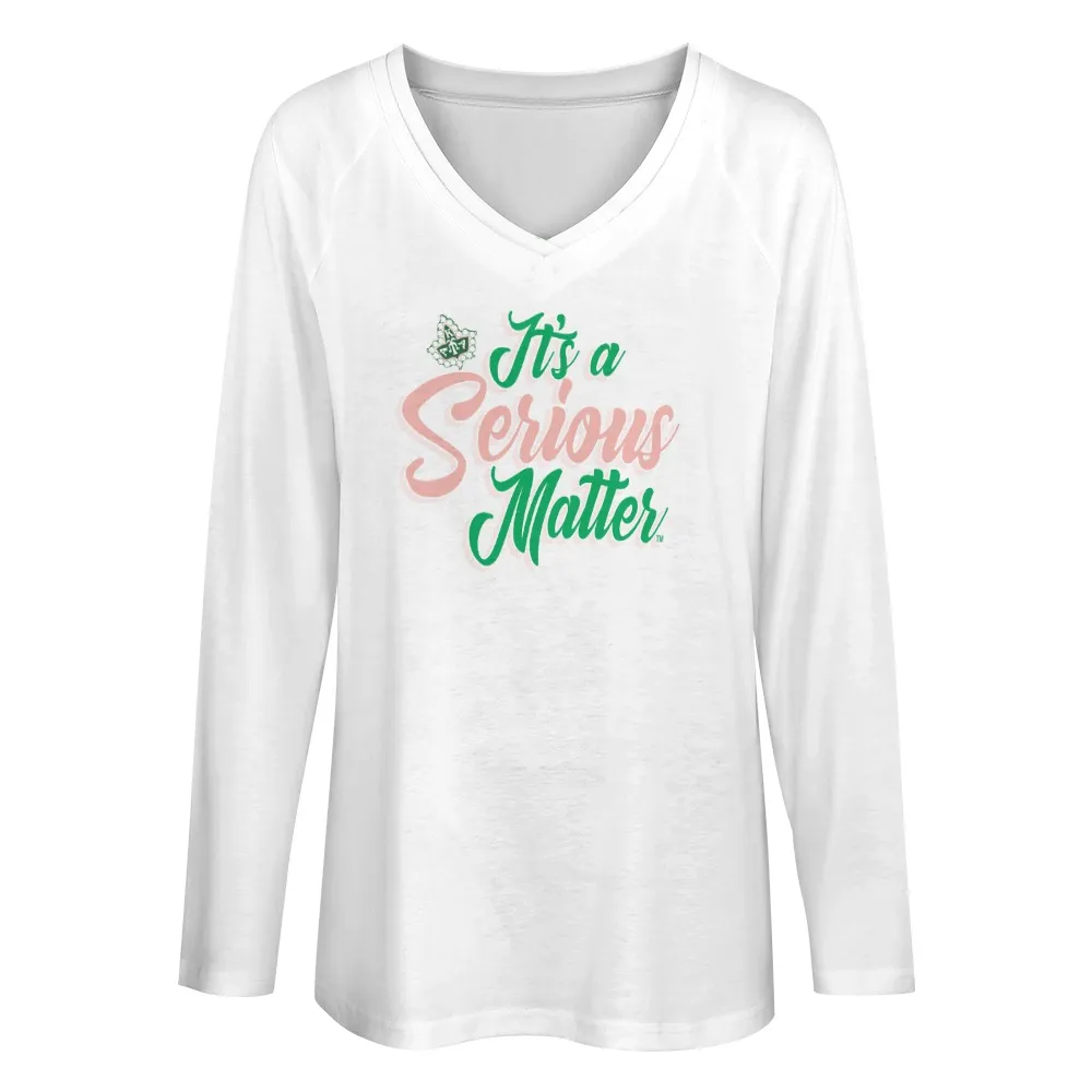 Alpha Kappa Alpha Sorority Inc V-neck Tee - Image 2