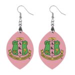 Alpha Kappa Alpha Wooden earrings pendant