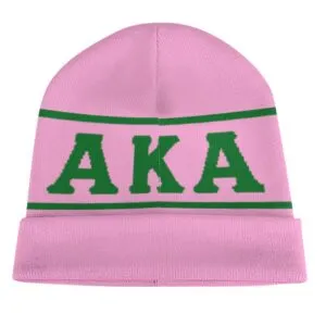 Alpha Kappa Alpha Knitted Hat