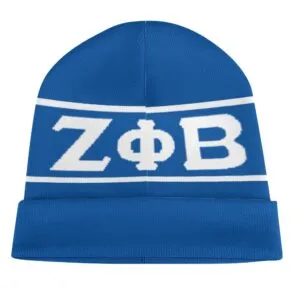 Zeta Phi Beta Knitted Hat