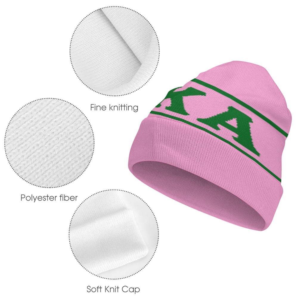 Alpha Kappa Alpha Knitted Hat - Image 2