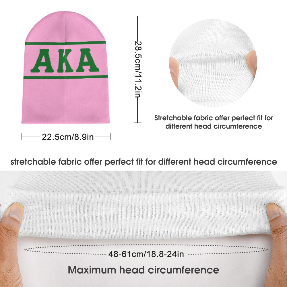 Alpha Kappa Alpha Knitted Hat - Image 4